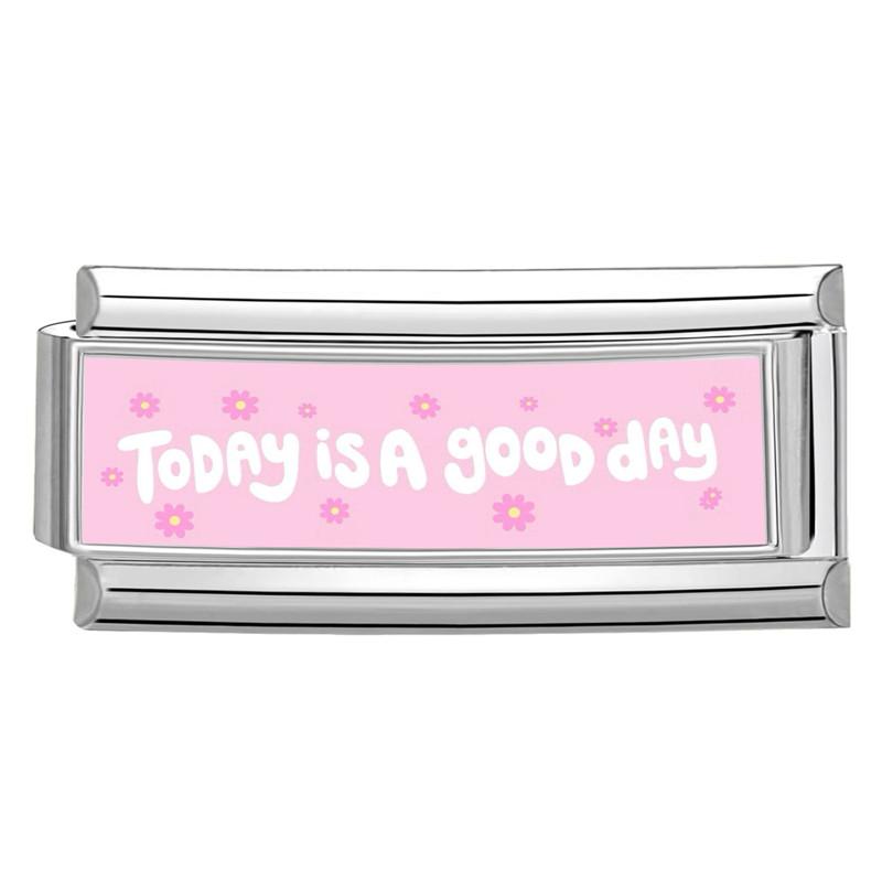 New Art Design Colorful Word Eyes Flower Luck Italian Charm Links Fit 9MM Stainless Steel Bracelet Women DIY Making Jewelry Gift
