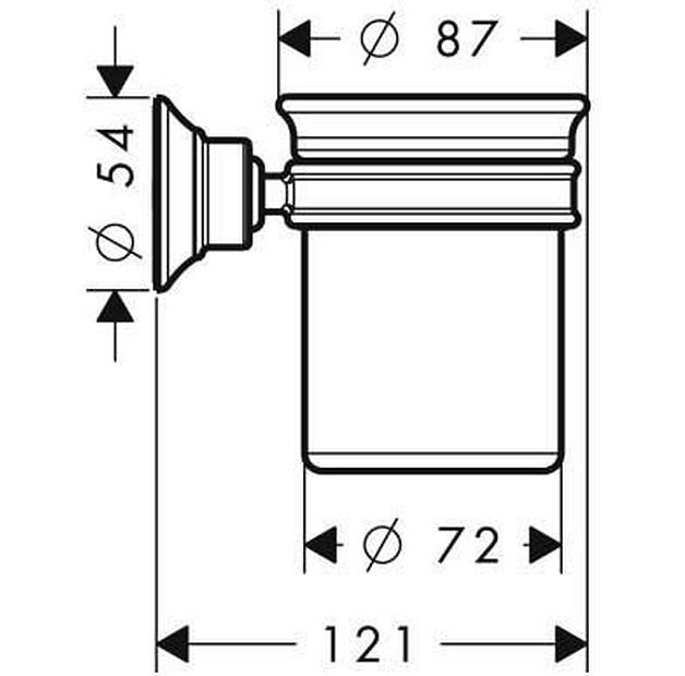Copo Hansgrohe Montreux 42134820 para casa de banho