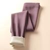 German Velvet Lamb Wool Leggings for Women To Wear Outside In Winter, Piled and Thickened High-waisted Long Johns, and Thermal Pants Inside.