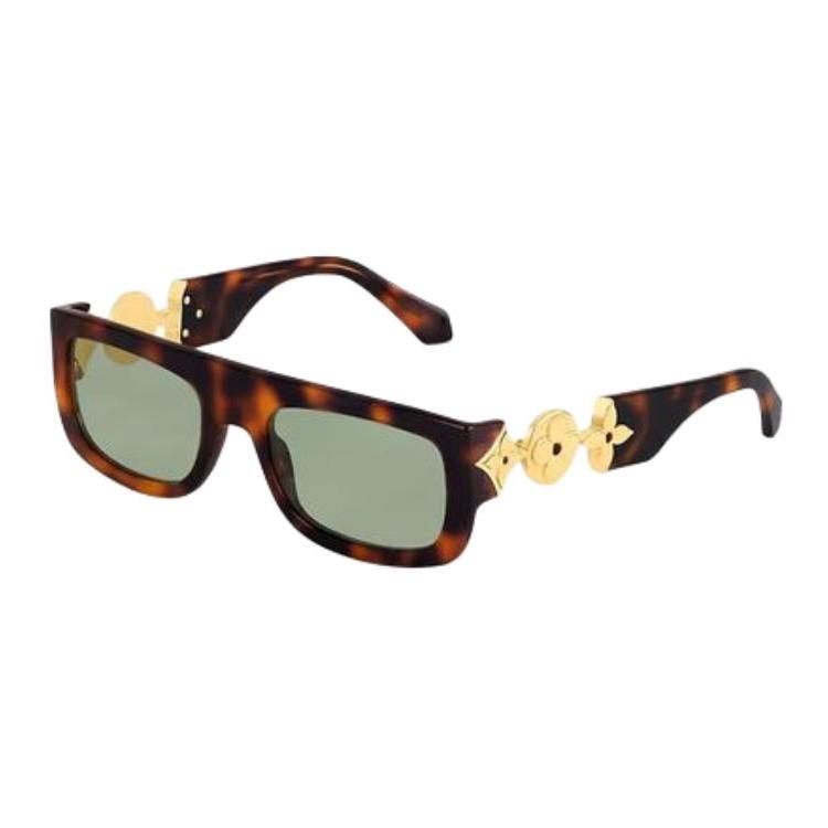 Louis Vuitton Rectangular Acetate Metal Sunglasses Men Sunglasses Multicolor 108204679