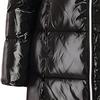 Emporio Armani EA7 Solid Color Glossy Casual Hooded Cotton Jacket Women jackets Black 6KTK07-TN5LZ-1200