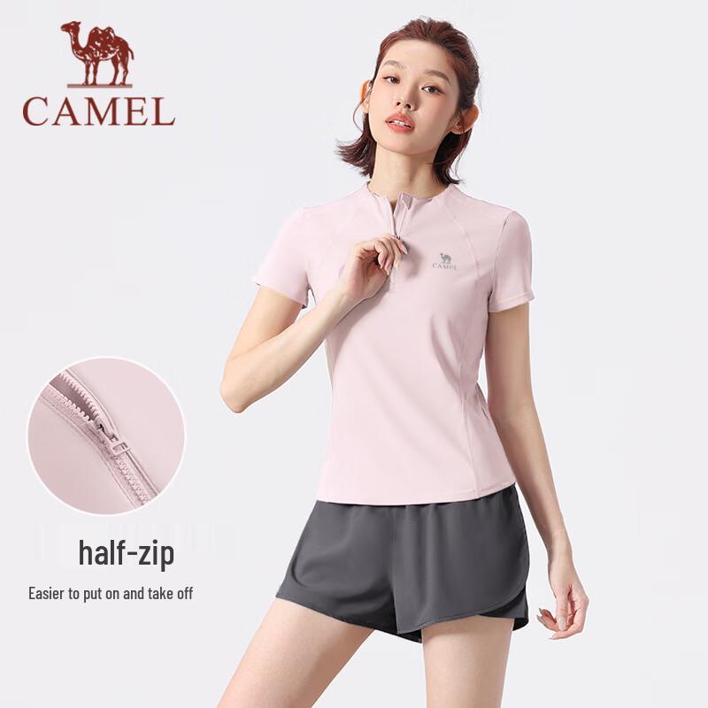 CAMEL Women's Running Fitness Two-piece Shorts Set