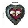 Skeleton Decor Resin Gothic Figurine Creative Romantic Love Skull Ornaments Craft Skeleton Spooky Wall Art for Home decoration