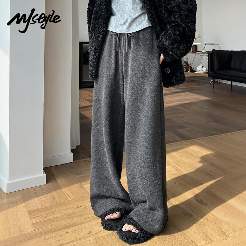 MJ STYLE Women s Casual Wide-Leg Pants L