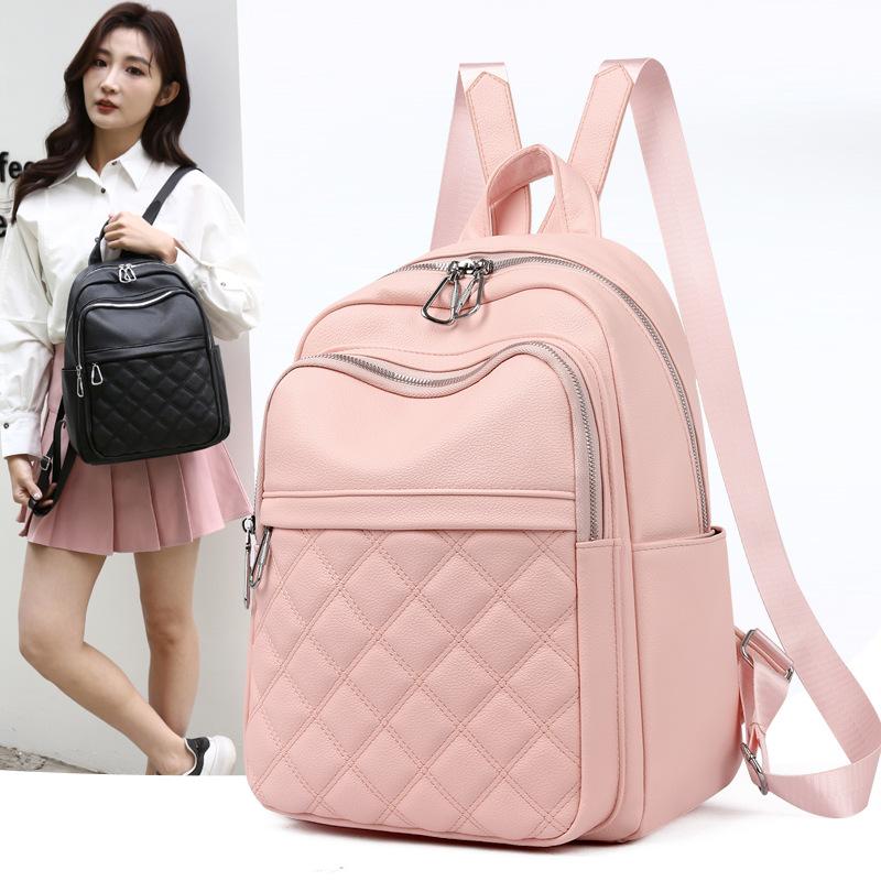 Backpack Women's New Spring and Summer Fashion Small Backpack Diamond Embroidered Thread Backpack Women