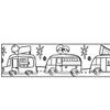 Masking tape large à colorier - GRAINE CREATIVE - Camionnettes - 4,6 cm x 5 m - Repositionnable - Mixte
