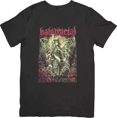 Baby Metal Rock Musik Unisex Passform für Männer & Frauen Qualitäts-Baumwoll-T-Shirt Schwarz