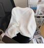 2026 Autumn/Winter Korean Faux Mink Fur Knit Cardigan - Soft, Fluffy, Solid Color Women's Top
