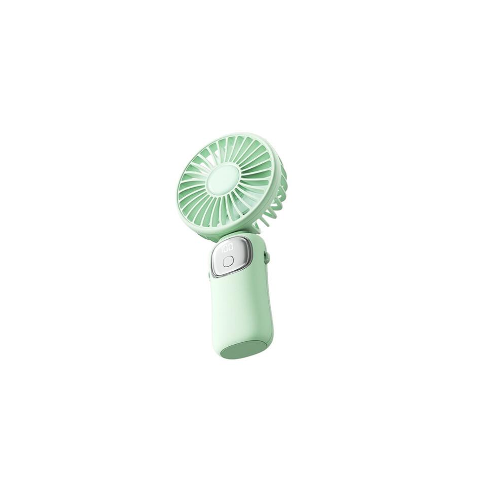 maxiaoxia Jiletang Folding Digital Display Handheld Fan Desktop Small Fan USB Charging Summer Artifact Fan for Home Office Travel etc
