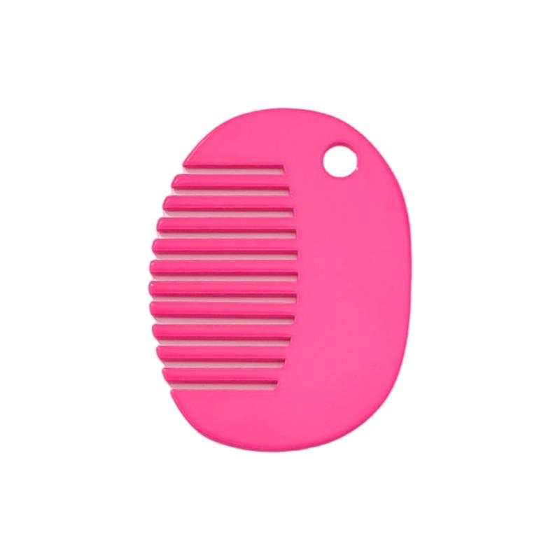 Fashionable Mini Comb Necklace Pendant Portable Hairbrush for Stylish Women Hair Grooming Tool Unique Accessories