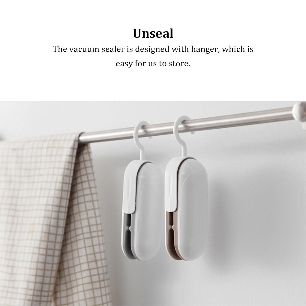 Vacuum Sealer Replacement Solid Color Hanging 2 In 1 Home Kitchen Fruit Vegetable Bag Package Sealing Machine Tool