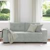 Two Seater Sofa Light Grey 180x77x82 Cm Velvet