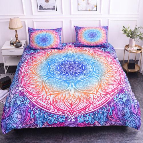 Oriental Mandala Doona Quilt Duvet Cover Set Double/Queen/King Bedding Set Gift