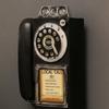 Retro Resin Telephone Ornament