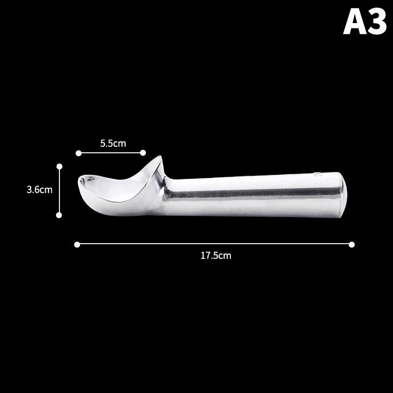 1 Pcs Nonstick Anti-Freeze Ice Cream Scoop Aluminum Alloy Ice Cream Spoon Watermelon Ball Cookie Dough Scoop Ice Cream Tools A3
