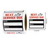 Clear Transparent Surface Maintenance Reminder Label Car Service Sticker  Auto Repair Shop