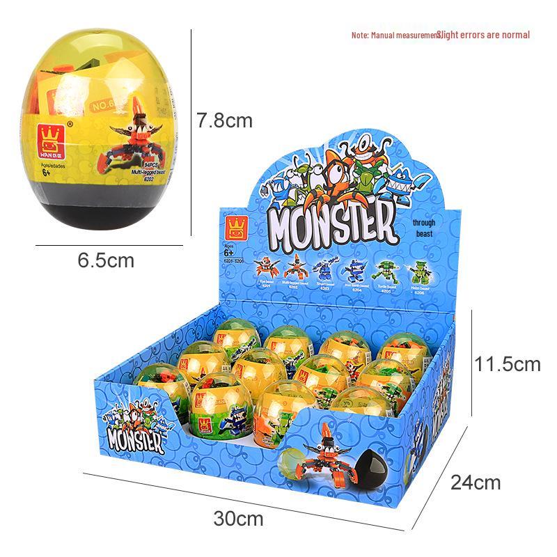 Dinosaur Gashapon Building Blocks Toy - Children's Educational Interlocking Set