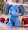 Cute Cartoon Baby Elephant Plush Toy with Santa Hat