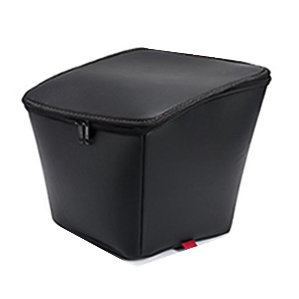 1 Pcs Scooter Basket Liner Black Microfiber Leather