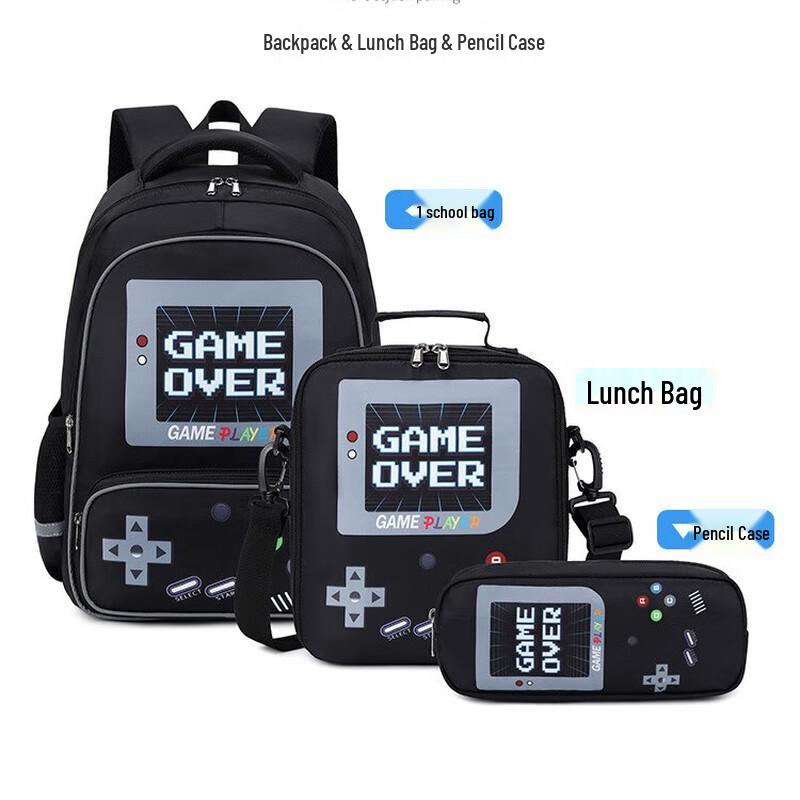 

Kids Game Console School Backpack 3-Piece Set 3L and below