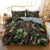 Bedding Home Textiles 3D Digital Printing Three-Piece Military Camouflage Quilt Cover Pillowcase