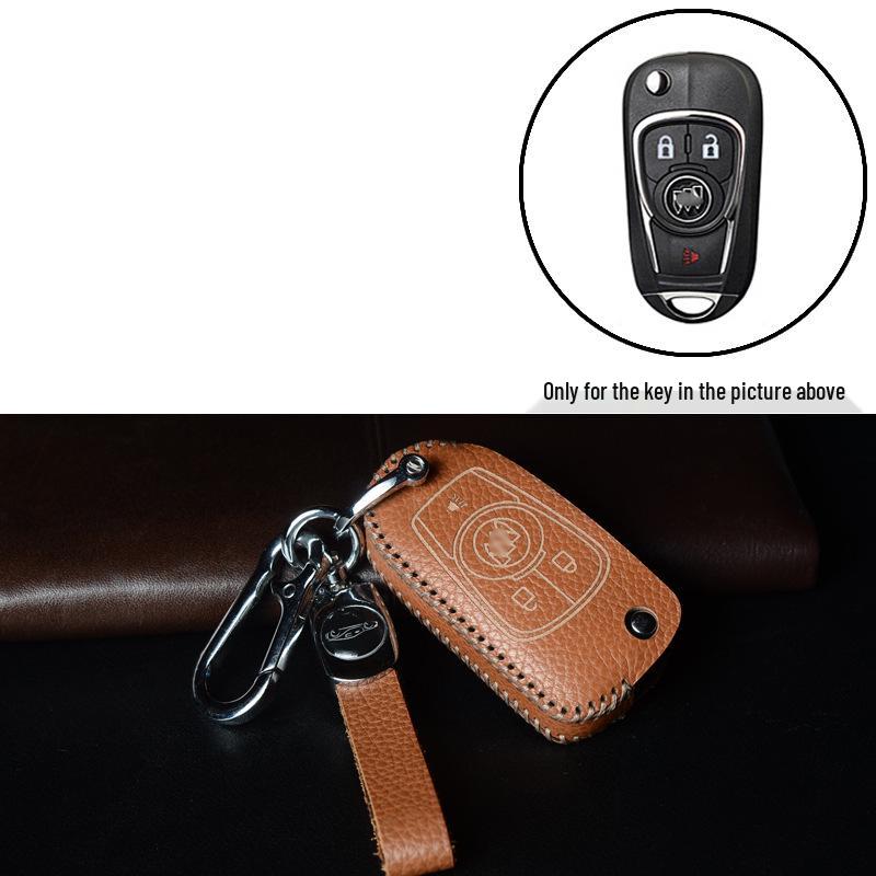 Leather Key Case for Buick Models: Excelle, Verano, Envision, GL8, LaCrosse, GL6, Regal, Excelle GT