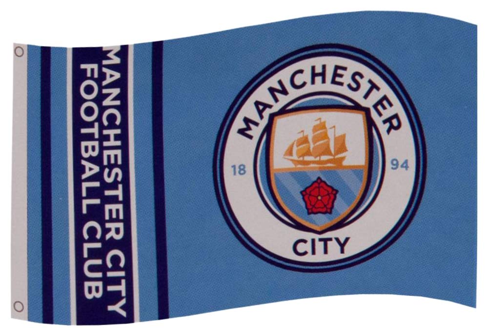 Manchester City FC. Stadt(Manchester City) (Manchester City FC) Offizielle Flagge WM 152×91cm