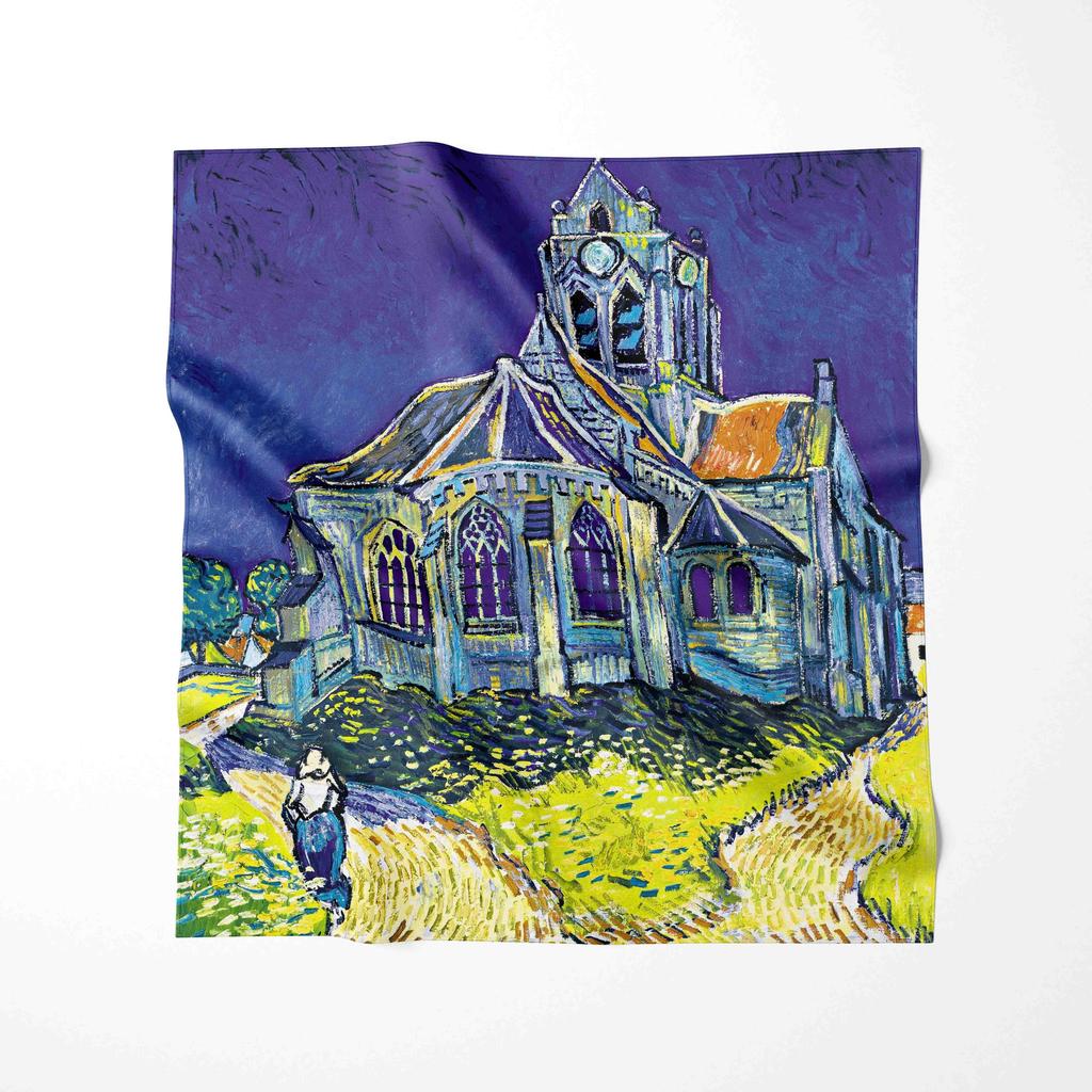 70CM New Luxury Van Gogh Oil Painting Brand Women Pashmina Neckerchief Scarves Shawl Wraps Designer Bufandas Female Foulard