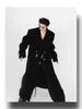 2025 Autumn Men's Plus Size Loose Wool Trench Coat with British Metal Detailing - Trendy Hong Kong Style 