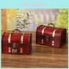 Wooden Privacy Storage Box With Lock For Jewelry And Keys For Bedroom And Living Room