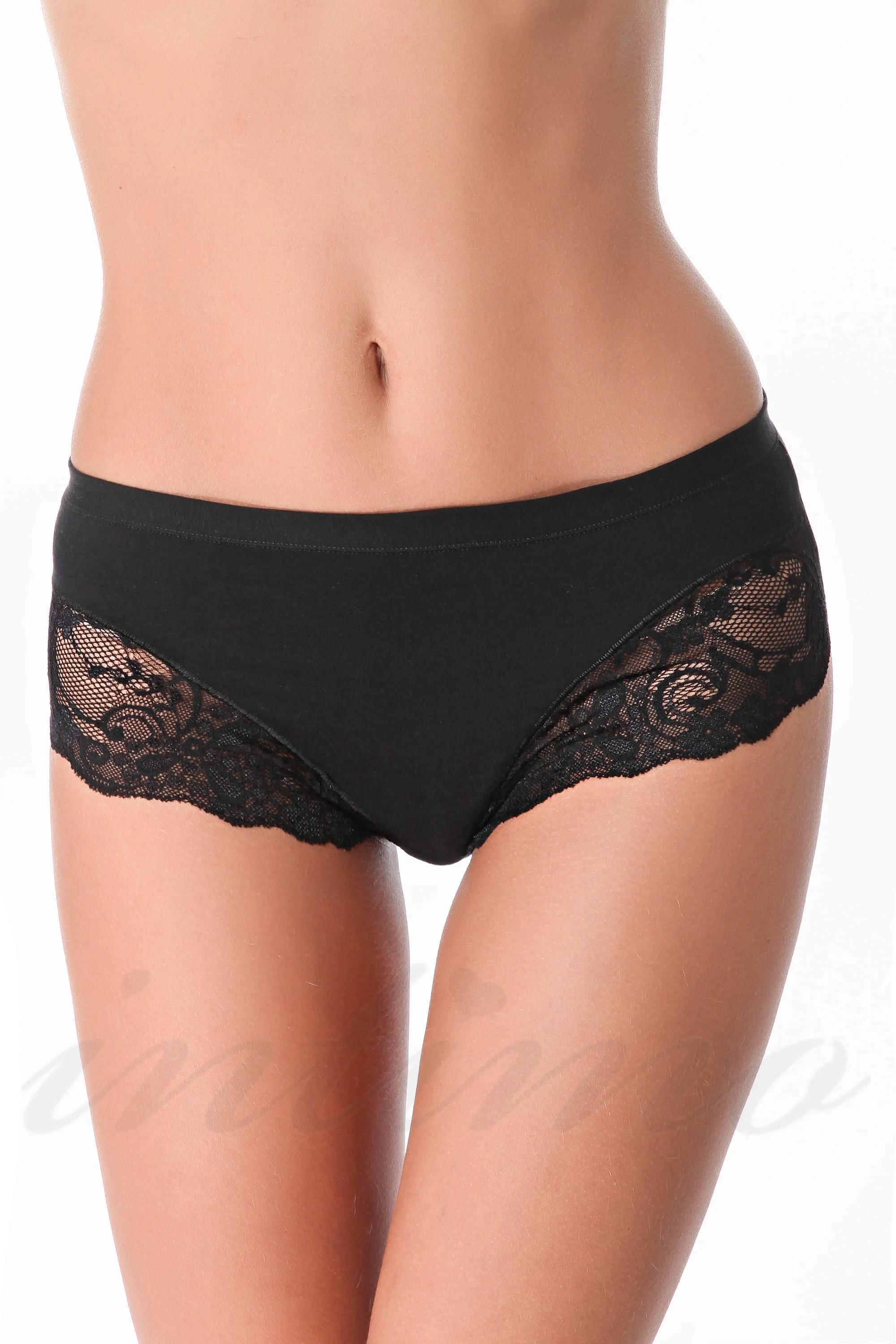 

Трусики сліп Jadea (28204) 6(2XL) прозорий колір чорний