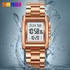 Men's stainless steel watch Multifunctional waterproof electronic watch Men's luminous led watch Electronic watch