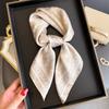 Fashion Scarf Women Silk Scarves Square Bandana Hijab Wrap Dot Designer Neckerchief Shawl Kerchief Hair Band Foulard Luxury