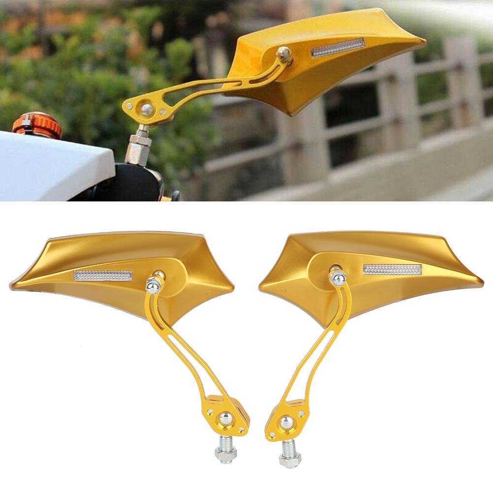 A Pair of   Motorcycle Motorbike Modified Accessories Rear View Rearview Mirror(Black)