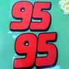 Number95 Red and Laser Motorcycle Stickers Waterproof for Motorbike Helemt Box Fuel Tank Fairing Refit Car Window Vinyl Decals
