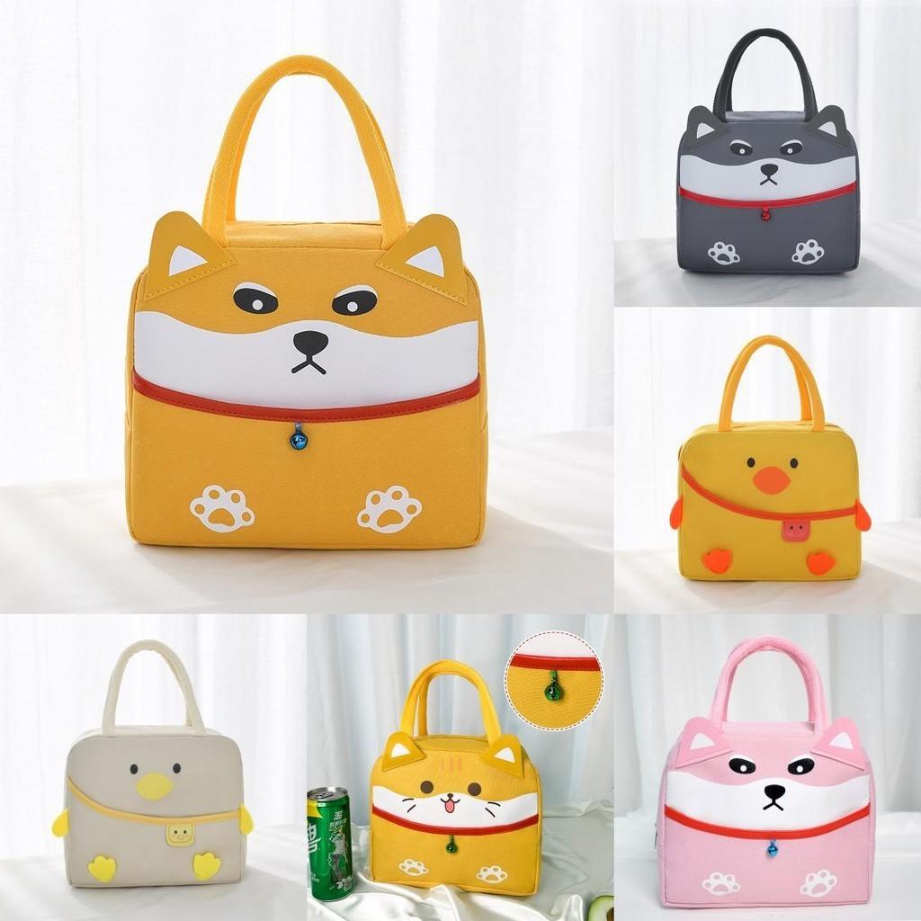Lunch Cartoon Bag Oxford Cloth Aluminum Foil Insulated Bento Bag School For