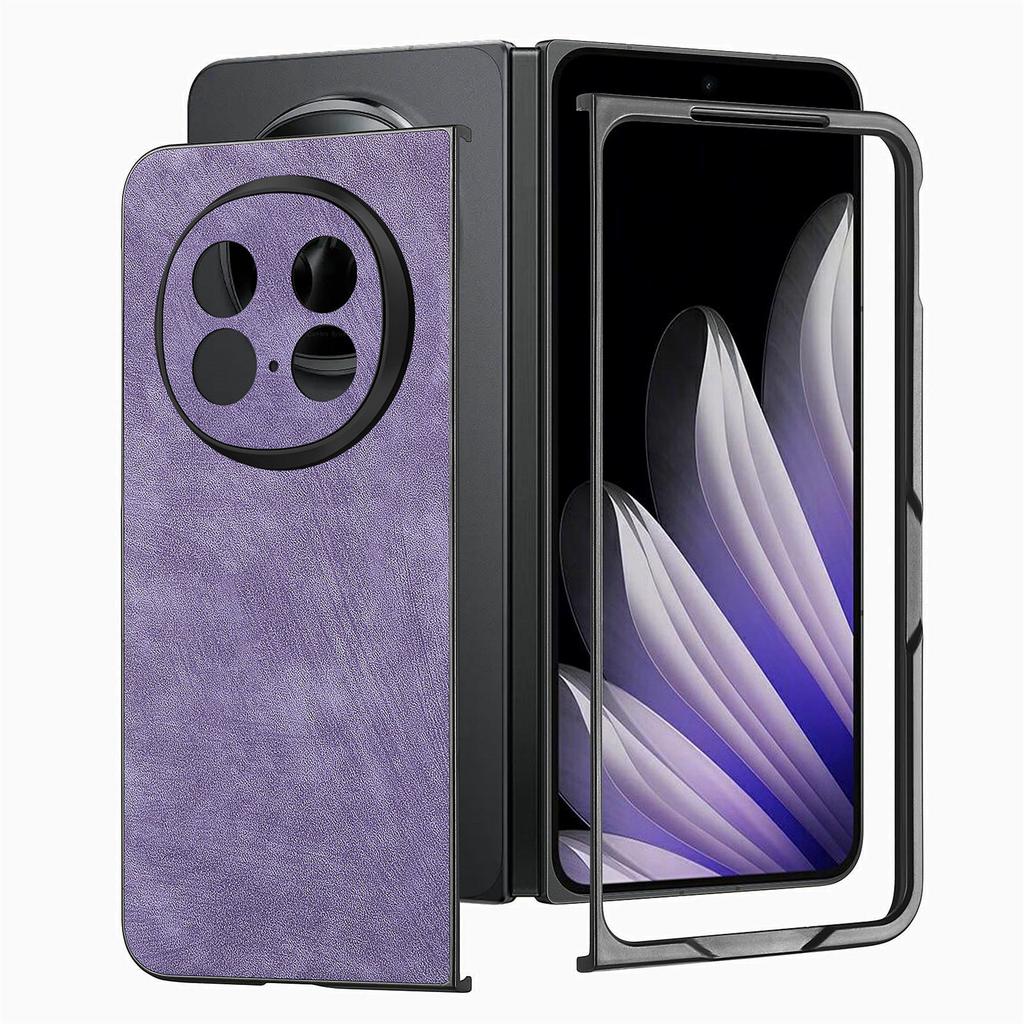 For Oppo Find N5 5G Case Shockproof Slim Retro Leather Phone Back Cover