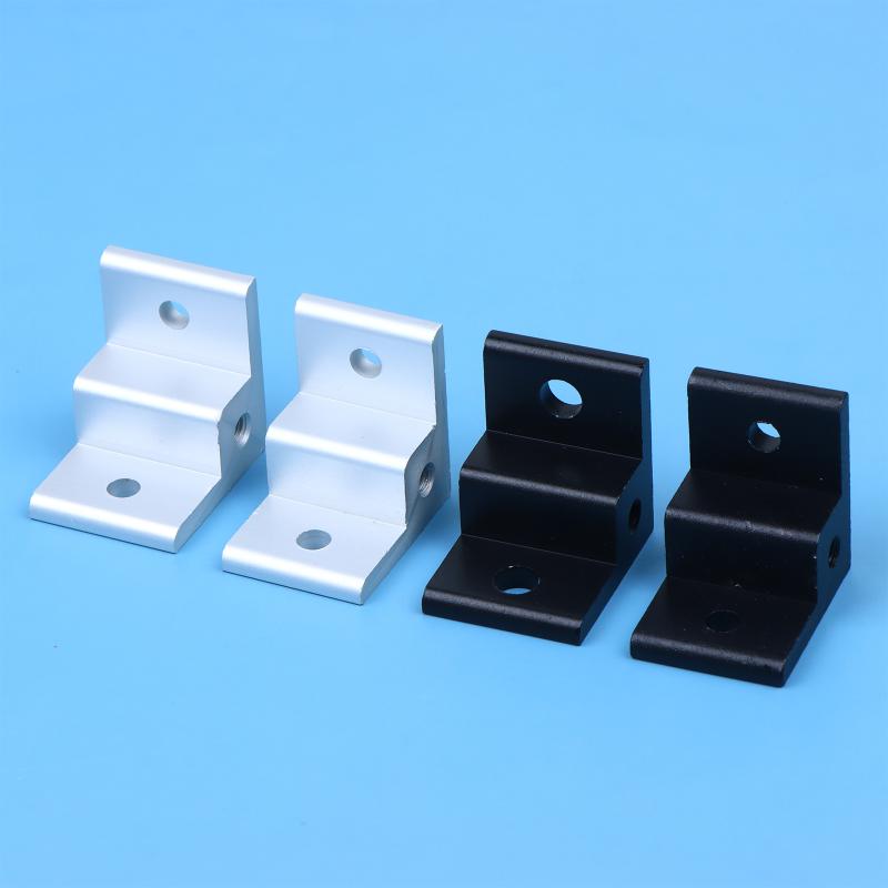 L Shape Aluminum Profile Corner Bracket Anti-corrosion Heavy Duty Connector Code for 20/30/40 Alu Profile Furniture Repair