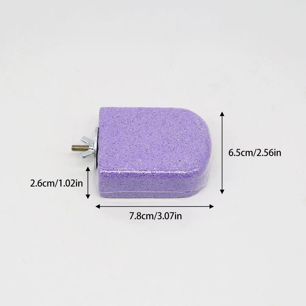

Parrot Ice Cream Shape Claw Grinding Perch Bird Stand Safe Beak Grinding Stick Cage Decoration Bird Supplies 7.8cmx6.5cmx2.6cm