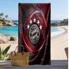 Asciugamano da Spiaggia Stampato Bayern Monaco Asciugamano Morbido ad Asciugatura Rapida Coperta da Spiaggia Rettangolare Grande Portatile per Viaggi Piscina