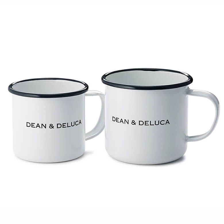 DEAN DELUCA Emaille 280ml & Tasse, Weiß,