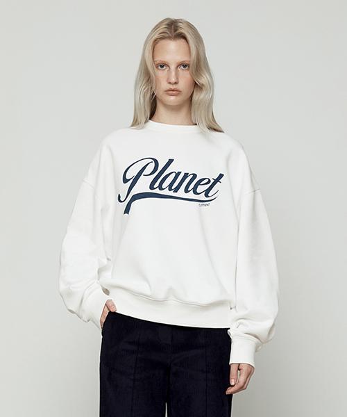 Свитшот с логотипом Current Planet [Белый] White/M