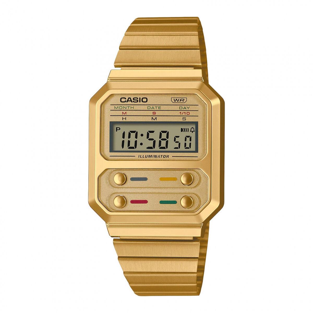 

Часы унисекс со светодиодной подсветкой Casio A100WEG-9AEF (Ø 33 мм) TU прозрачный
