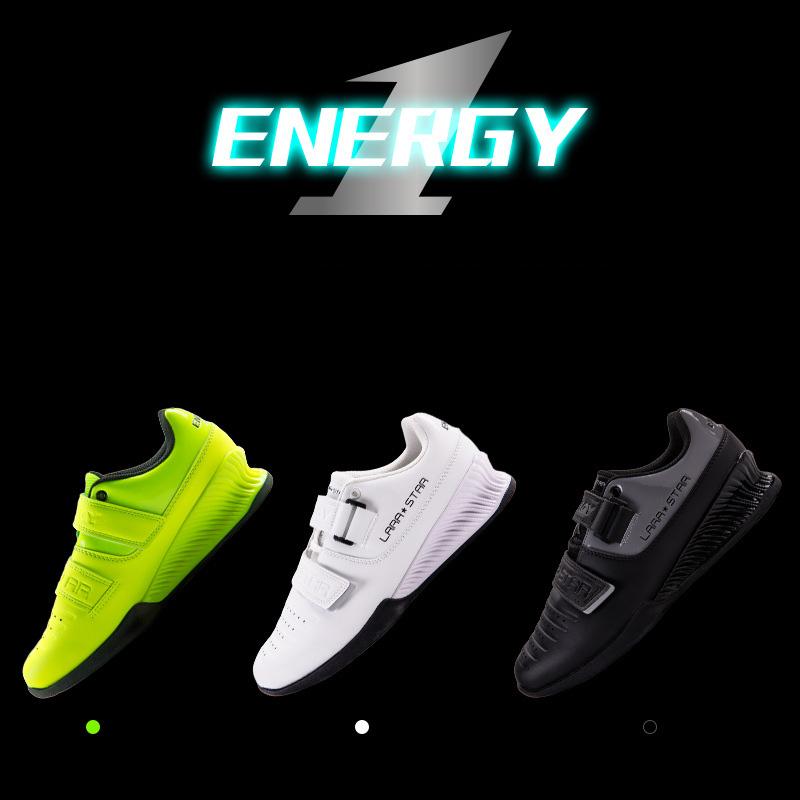 Brand LARA STAR Hook Loop Professional Male Powerlifting Shoes Non Slip Squat fpr Men Women Gym Bodybuilding Lifting Sneaker