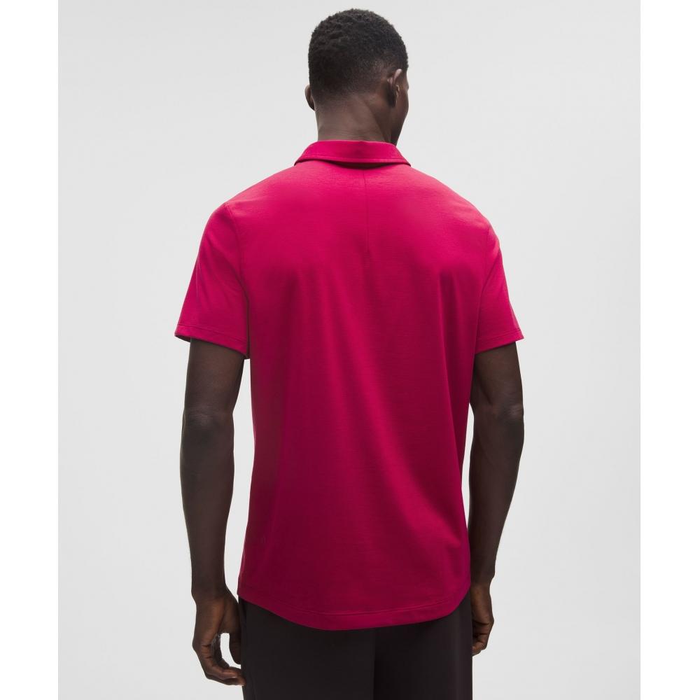 Lululemon Evolution Short Sleeve Polo Shirt Berry Rumble