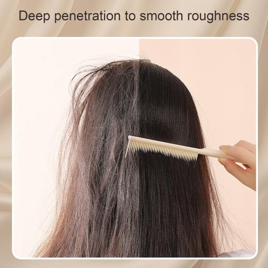 Peigne à Cheveux avec Manche Long Ergonomique Antistatique Hommes Femmes Dents Fines Peigne Court Long Épais Bouclés Cheveux Humides Secs Coiffage Démêlage Peigne