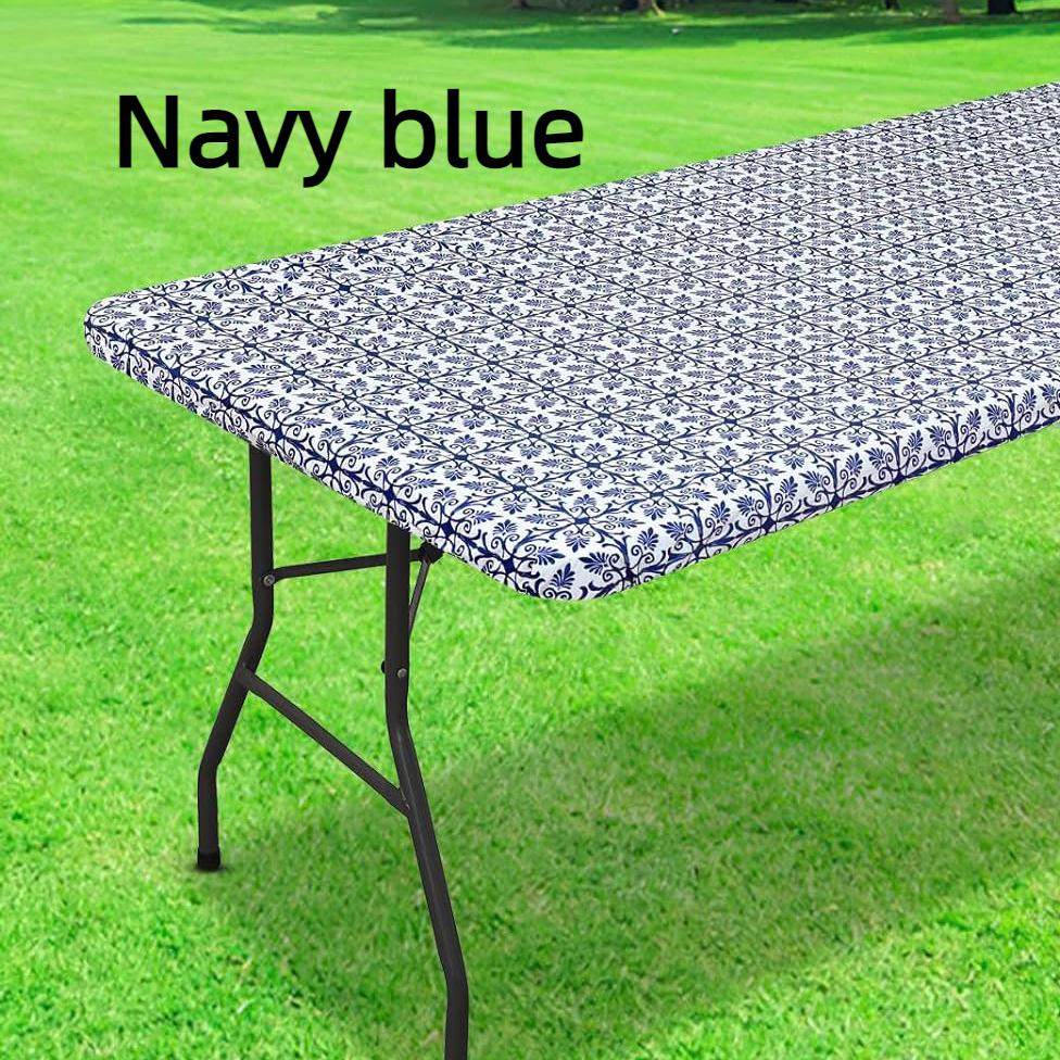

Моющаяся скатерть для улицы 4/6/8 футов с эластичными краями - идеально подходит для кемпинга, пикников и садовых вечеринок - прочный полиэстер 4FT（30*48）