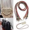 120cm PU Leather Bag Strap Crossbody Shoulder Bag Strap Luggage Strap Mobile Phone Lanyard Handbag Handle Replacement Bag Belt