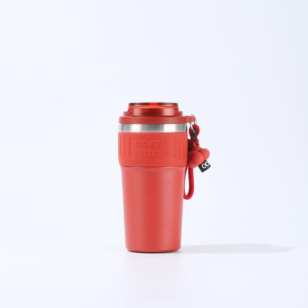 630ml 304 Stainless Steel Insulated Cup with Large Capacity for Home Office Coffee Cup and Double Drinking Cup with Lifting Rope