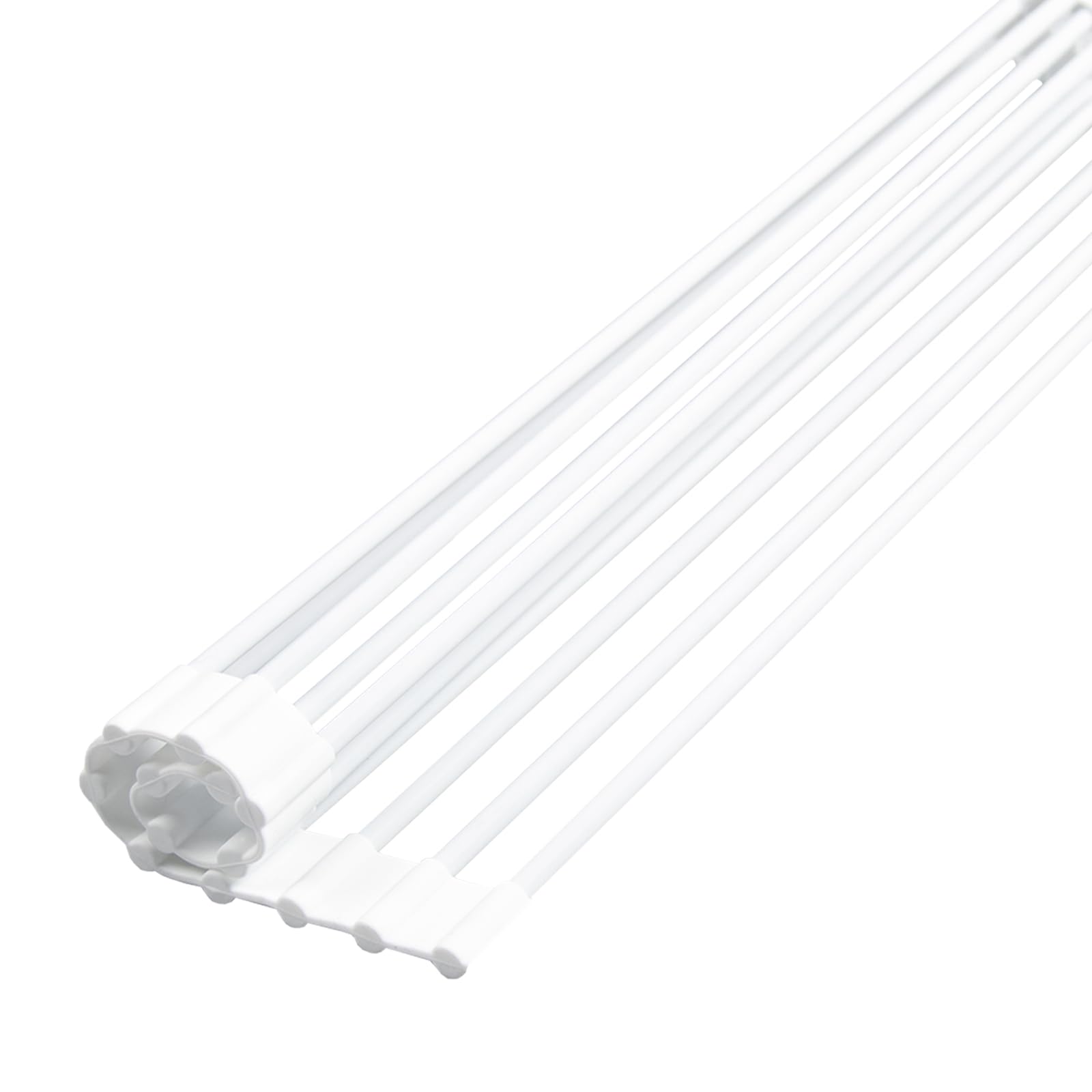 

HEDONLEE Складная сушилка для посуды, сушилка для посуды, держатель для посуды, компактный, экономящий место, силиконовый, антибактериальный, 42-24 см, не ржавеет белый